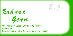 robert gern business card